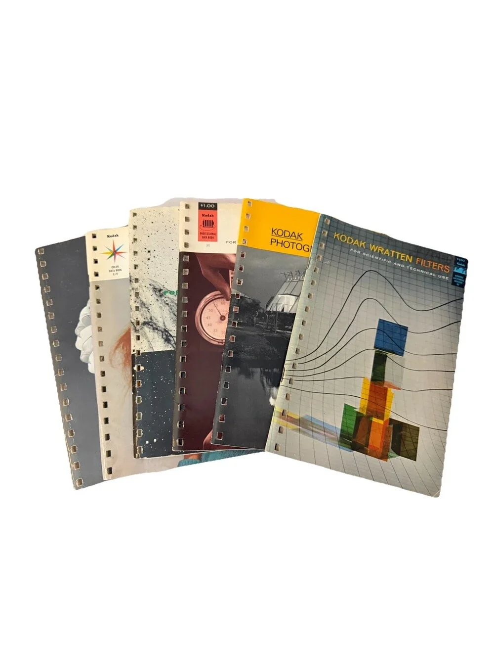 Vintage Kodak Professional Data Books Lot of 6 Photography Guides 1960s 1970s